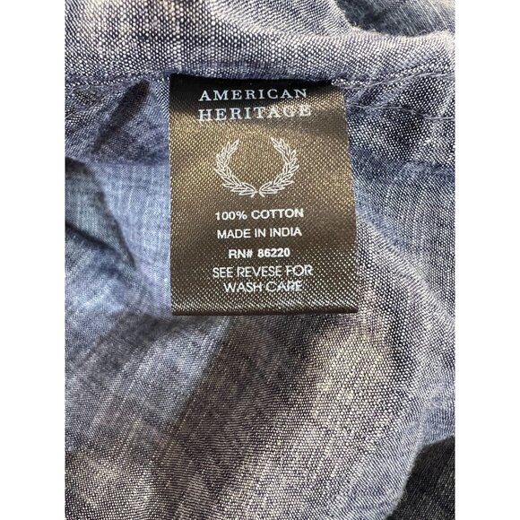 American Heritage Dawson & Brooks Shirt Mens Small Floral Short Sleeve Button up - Picture 6 of 7